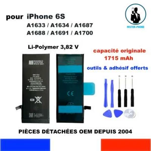 BATTERIE REMPLACEMENT IPHONE 6S 616-00036 OEM CAPACITE ORIGINALE 1715mAh OUTILS - Photo 1/11