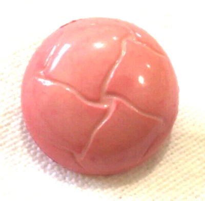 1 ROSE PINK JACKET ROBE COAT BUTTON 7/8" SHANK - Image 1 of 3