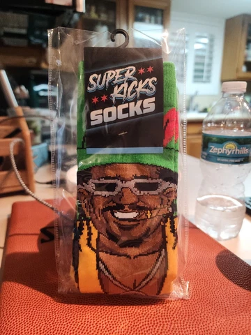 Pro Wrestling Crate Exclusive Super Kick Socks WWE AEW WCW Godfather Cover