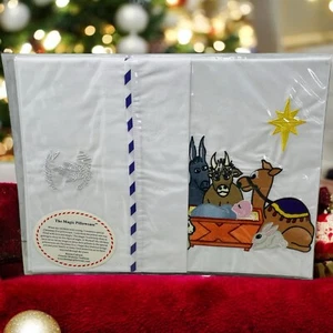 Belén Navidad Magic Funda de Almohada Pesebre Bebé Jesús Karen Colvert LEER - Imagen 1 de 8