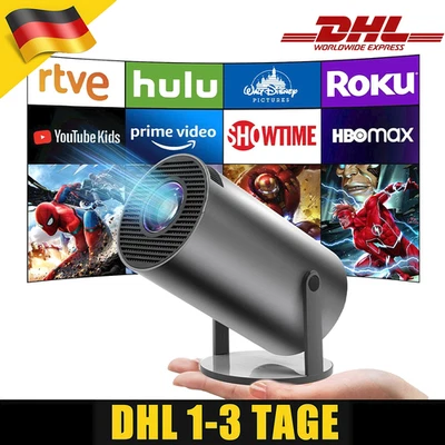 4K Android Smart Projektor für Kino & Büro - WiFi Bluetooth HDMI USB - Bild 1 von 4