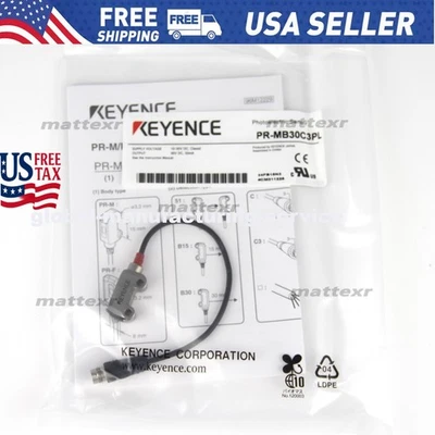 New In Box KEYENCE PR-MB30C3PL Photoelectric Sensor Switch - Image 1 of 4