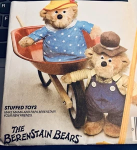 VTG 84 McCall's 9325 THE BERENSTAIN BEARS Mama & Papa 13" Stuffed Bears FF - Picture 1 of 5
