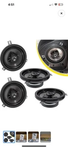 4 Pack Speaker Upgrade For 2007-2018 Jeep Wrangler JK JKU & Grand Cherokee, C... - Picture 1 of 6
