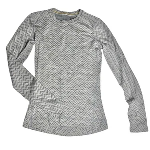 Smartwool Langarm grau Merinowolle Chevron Base Layer S - Bild 1 von 8