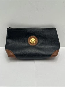 Vintage Mickey Mouse 7"X5" Travel Makeup Bag Faux Leather With Zipper - Picture 1 of 5