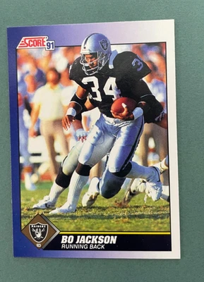 1991 Score Football Bo Jackson #100 Oakland Raiders - Image 1 of 2
