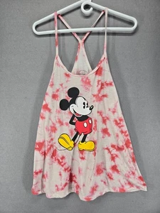 Canotta Disney Donna Topolino Racerback Spaghetti Strap, Tye Dye Rosso, Lg - Foto 1 di 4