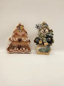 Paar Keramik Weihnachtsschmuck - Bild 1 von 5