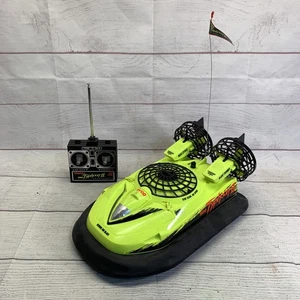 Tyco RC Mini Typhoon II Hovercraft Neon Yellow, Tested Working *READ DESCRIPTION - Picture 1 of 12
