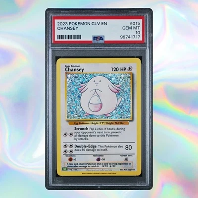 Pokemon Chansey PSA 10 GEM MT Trading CARD GAME CLASSIC 2023 CLV 015 Englisch - Bild 1 von 2