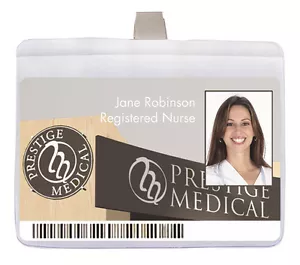 Prestige Medical ID BADGE HOLDER * 2 Styles to Choose From * Name Tag - Picture 1 of 3