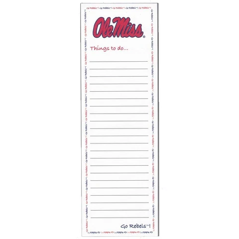 Mississippi Ole Miss Rebels Magnetic To Do List Pad Cover