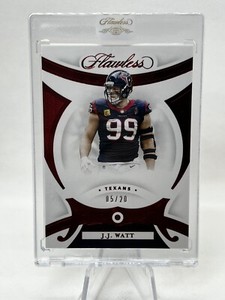 Panini Flawless Diamond Encased Base Card  Texans J.J. Watt 5/20 **Ruby!