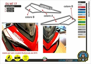Adesivo compatibile DUCATI Multistrada 1260s cupolino MT17 - Picture 1 of 1