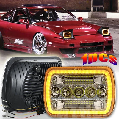 1 pieza NUEVO 7x6" Faro LED DRL haz alto/bajo 90W para camioneta Nissan 240SX D21 NX Foto 1 de 4