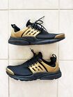 Nike Air Presto Black Metallic Gold Men’s Snickers Shoes Size 12 With Defect