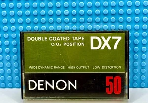 CINTA DE CASETE EN BLANCO DENON DX-7 90 1979 JAPÓN TIPO II (1) (USADA) - Imagen 1 de 5