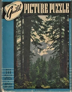 Vintage Guild Puzzle, Mt. Ranier National Park Over 300 Pieces 16" X 20" Whitman - Picture 1 of 2