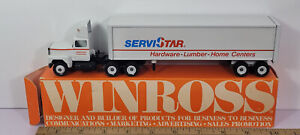Servistar Hardware Winross Semi Truck Tractor Trailer Rare Vintage