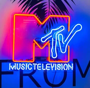 Music Television Acrylic Neon Light Sign Lamp Beer Bar Wall Decor Gift 19x15 - Picture 1 of 2