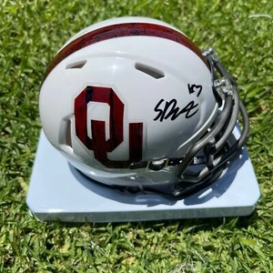 Spencer Rattler Signed Speed Mini Helmet PSA/DNA Oklahoma Sooners Autographed - Picture 1 of 2