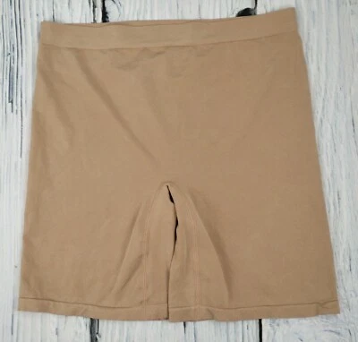 Breezies Sin Costuras Control Pierna Larga Panty Modelador Faja Prendas Modeladoras Beige Plus 2X Foto 1 de 4