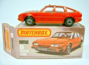 Matchbox Superfast Nr. 08D Rover 3500 kupfermetalic perfekt in "L" Box - Picture 1 of 9