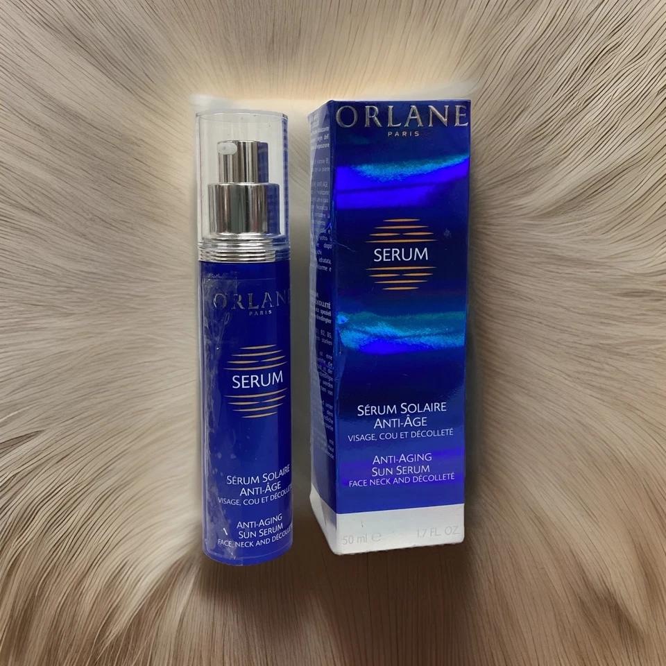 Suero solar antienvejecimiento Orlane Paris cara, cuello y escote 1,7 oz como se muestra en la imagen Foto 1 de 4