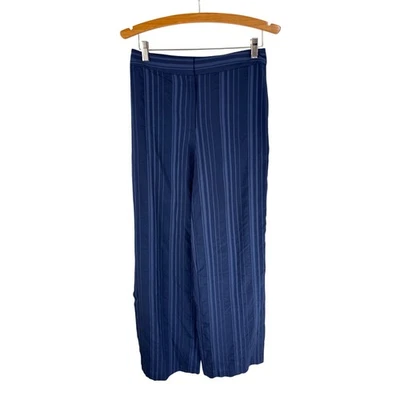 PANTALÓN CLUB MONACO SONYAH RAYAS AZUL MARÍTIMO NUEVO CON ETIQUETAS MUJER TALLA 4 Foto 1 de 4