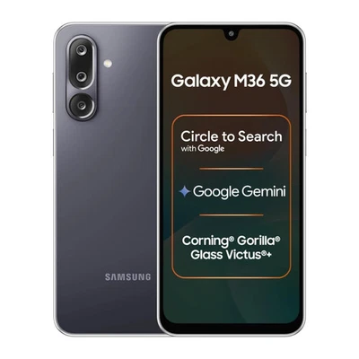 Samsung Galaxy M36 5G (Negro, 6 GB RAM, 128 GB) - Versión Global. "SIN TARIFAS" Foto 1 de 4