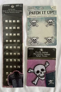 Totenkopf Aufnäher und Bügelnieten - Bild 1 von 5