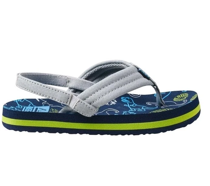 Chanclas Reef Toddler Ahi Dino. Talla 11. Azul marino/gris Foto 1 de 4