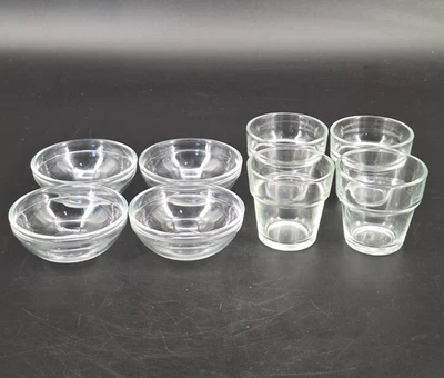 4 cuencos de vidrio para salsa cuencos pequeños para sumergir y 4 macetas de vidrio transparente Foto 1 de 4