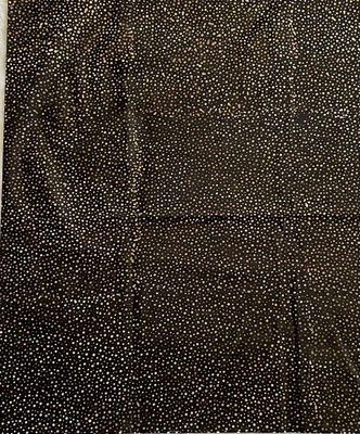Brown with Gold Dots Cotton Sewing Fabric 1 Yard X 44 Inches - Image 1 of 4