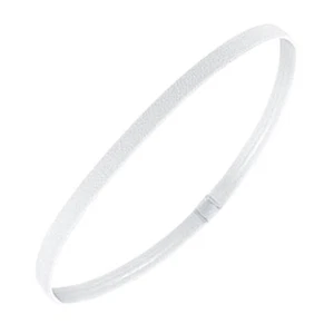 White Thin Elastic Headbands Sports Headbands Sweatband Headwear For MAI - Picture 1 of 12