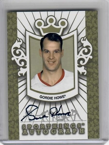 ITG SportKings Series F 2013 Gordie Howe dorado autógrafo automático/10 Detroit Foto 1 de 2