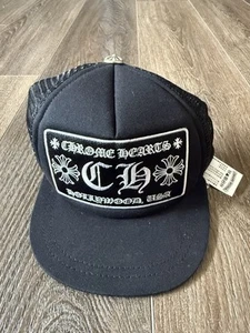 Chrome Hearts Hollywood Trucker KIDS Hat Black Authentic - Picture 1 of 10
