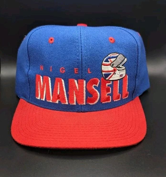 Vintage Nigel Mansell Wool Snapback Hat F1 Formula One Indy Car Ferrari Mclaren - Image 1 of 4