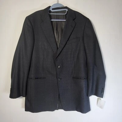 Burberry London Kensington Gray Plaid 100% Wool Sports Coat Blazer Jacket 42L - Image 1 of 4