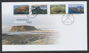 AUSTRALIA 2021 - Australia's VOLCANIC PAST Self Adhesive set of 4 VF Used on FDC - Picture 1 of 1