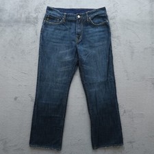 Seven7 Jeans Mens 36 Blue Regular Straight Denim Pants 35x31-Measured Distressed