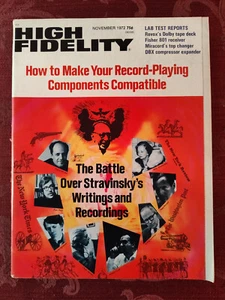 HIGH FIDELITY magazine November 1972 Record Playing Components Igor Stravinsky - Picture 1 of 1