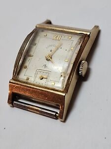 Vintage Lord Elgin Watch & 14kt Gold Filled Case 21 Jewels Not Running JBTr30