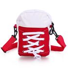 Shoulder Pouch Shoelace Design Mini Tote Purse Canvas Handbag Crossbody Bag