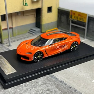 HKM 1/64 Scale Koenigsegg Gemera Orange Diecast Car Model Toy Collection NIB NEW - Picture 1 of 6