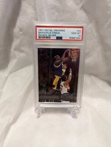 1997-98 Fleer Metal Universe SHAQUILLE O'NEAL REEBOK SILVER #50 PSA 10 - Picture 1 of 2