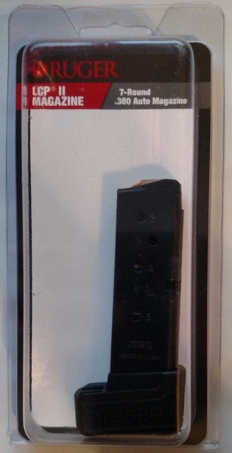 Cargador RUGER LCP II 380acp 7 rondas 90626 7º Mag de fábrica .380 ACP - OEM NUEVO Foto 1 de 4
