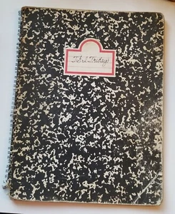 T.G.I.FRIDAYS CUADERNO VINTAGE ENCUADERNADO EN ESPIRAL ESTILO 16 PÁGINAS MENÚ CENA CIRCA 1976 - Imagen 1 de 7