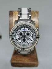 Miche Luxury Limited Edition Natural Diamond Wrist SS Watch Chronograph Swiss 